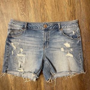 Denim shorts